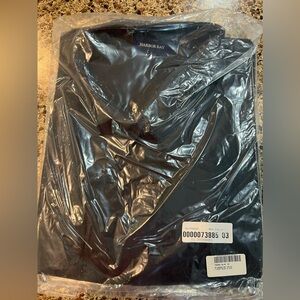 Men’s Big and Tall Harbor Bay Black Co-Pilot Sport Shirt